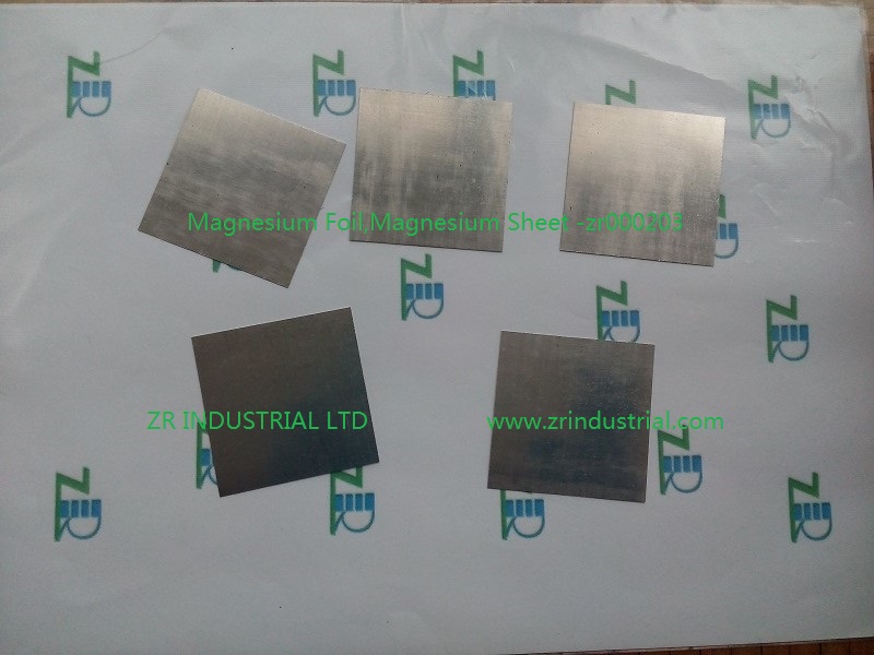 Magnesium foil, Magnesium sheet