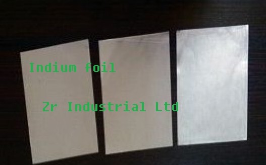 Indium foil, Indium sheet