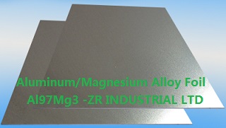 Aluminum/Magnesium Alloy Foil, Al97/Mg3 Foil
